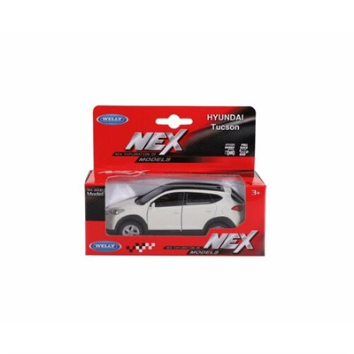 Welly. Машинка 1:38 "Hyundai Tucson" пруж. мех., цвет в ассорт. арт.43718W