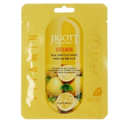 Jigott Vitamin Real Ampoule Mask Ампульная маска для лица с витаминами