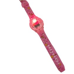 Детские светящиеся часы, розовые, Ч06602, арт.126.122