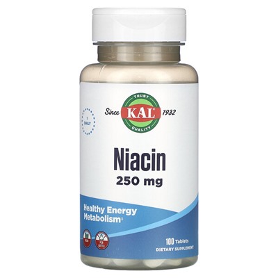 KAL Ниацин, 250 мг, 100 таблеток