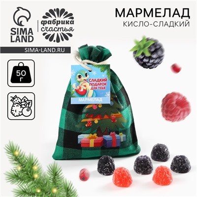 Новый год! Мармелад ягоды «Сладкий подарок», вкус: ягодный микс, 50 г