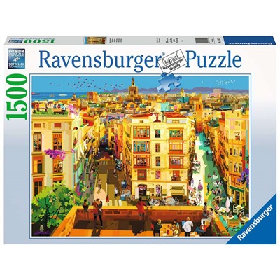 Ravensburger. Пазл карт. 1500 арт.17192 "Рестораны в Валенсии"