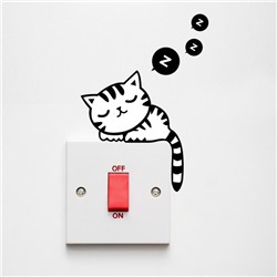 Наклейка на выключатель котенок 9046114