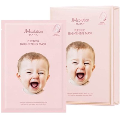 JMSolution/Гипоаллергенная тканевая маска для сияния кожи JMsolution Mama Pureness Brightening Mask. 10 шт.