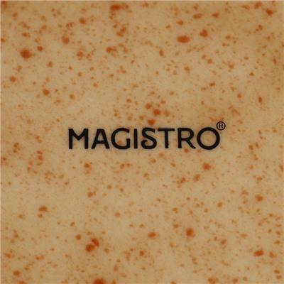 Блюдо сервировочное фарфоровое Magistro Stone, 24,5×11,5×2,5 см