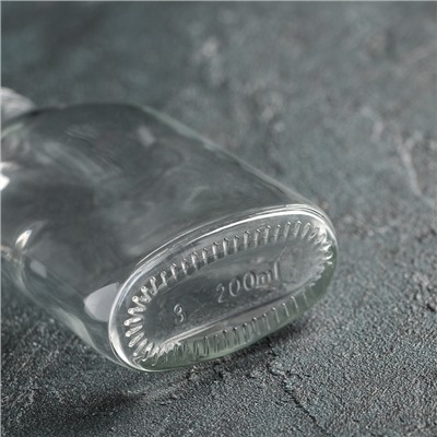 Бутылка стеклянная для соусов и масла, 200 мл, 7×3,6×15 см