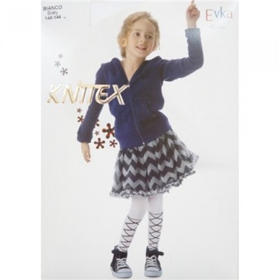 K-23 Колготки "EVKA" 116/122 р белые для девочек KNITTEX