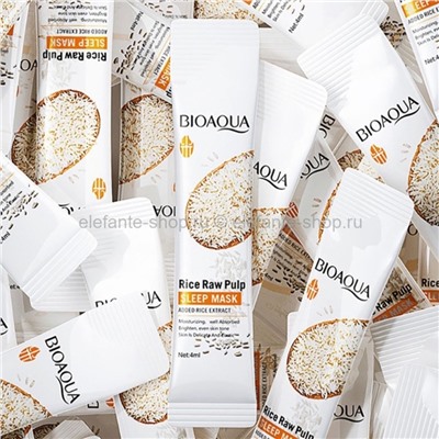 Маски для лица BioAqua Rice Raw Pulp Sleep Mask 20x4ml