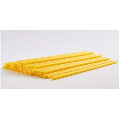 Палочки для сахарной ваты пластиковые 37 см 100 шт Желтые