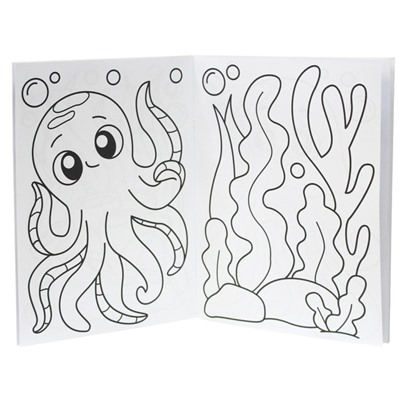Раскраска с мелками «Подводный мир»