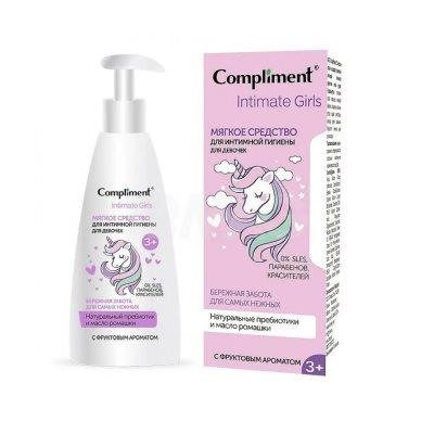 "Compliment" INTIMATE Girls Ср-во д/интимной гигиены для девочек (мягкое) 200мл.12 /913805