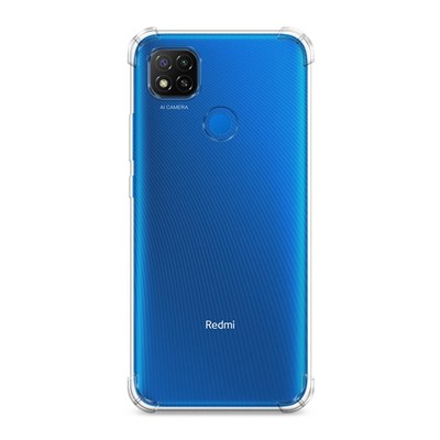 Противоударный силиконовый чехол Прозрачный на Xiaomi Redmi 9C