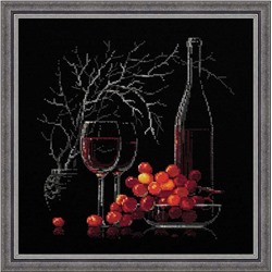 Набор для вышивания Риолис 1239 Натюрморт с красным вином, 30*30 см