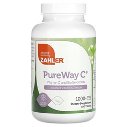 Zahler PureWay-C, Витамин С и биофлавоноиды, 1000+ мг, 180 таблеток