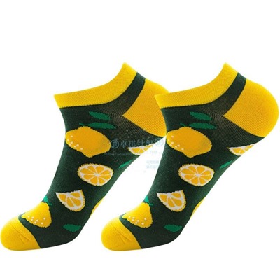 Короткие носки р.37-44 Лимон