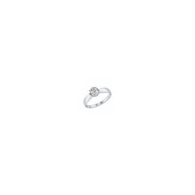 Помолвочное кольцо из серебра с фианитом, 89010029