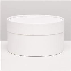 Подарочная коробка "Алмаз" белый, завальцованная без окна, 18 х 10 см