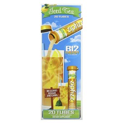 Zipfizz Iced Tea, Healthy Energy Mix с B12, лимоном, 20 тюбиков по 0,39 унции (11 г) каждый