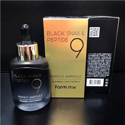 Сыворотка FarmStay Black Snail and Peptide 9, 35 мл (78)