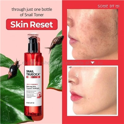 Тонер с муцином чёрной улитки Some By Mi Snail Truecica Miracle Repair 135ml (51)