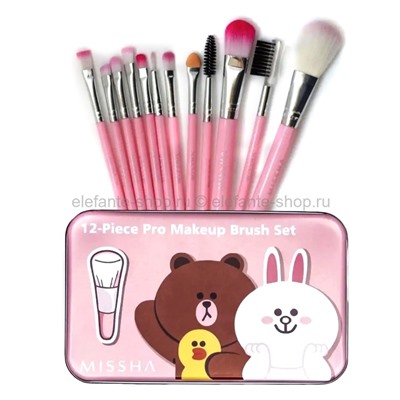 Набор кистей Missha 12-piece Pro Makeup Brush Set (106)