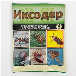 Средство для обработки территории от клещей и вредных насекомых "Иксодер", ампула, 4 мл