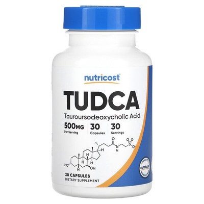 Nutricost TUDCA, 500 мг, 30 капсул - Nutricost - Формулы для детоксикации и очищения
