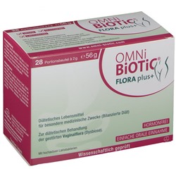 OMNI BIOTIC Flora plus+ Омни-биотик Флора плюс для поддержания нормальной микрофлоры влагалища, пакетики 28X2 г