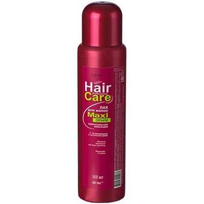 ЛАК для волос МАXIобъём сверхсильной фиксации с D-пантенолом и протеинами риса Professional Hair Care Витэкс, 500 мл