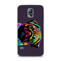 Силиконовый чехол Мопс великолепный на Samsung Galaxy S5