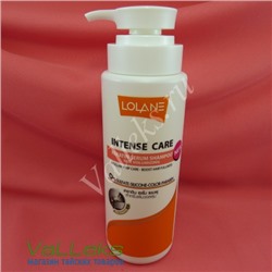 Кератиновый шампунь-сыворотка для увеличения объема волос Lolane Intense Care Keratin Serum Shampoo For Volumizing, 400мл