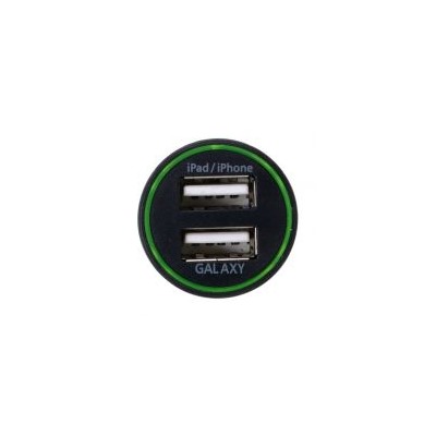 Зарядное автомобильное устройство ORIENT USB-2220AN, 12/24В 2.1А 2xUSB, черное