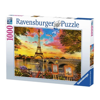 Ravensburger. Пазл карт. 1000 арт.15168 "Берега Сены, Париж"