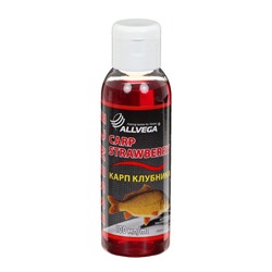 Ароматизатор-концентрат жидкий ALLVEGA Essence Carp Strawberry, карп клубника, 100 мл