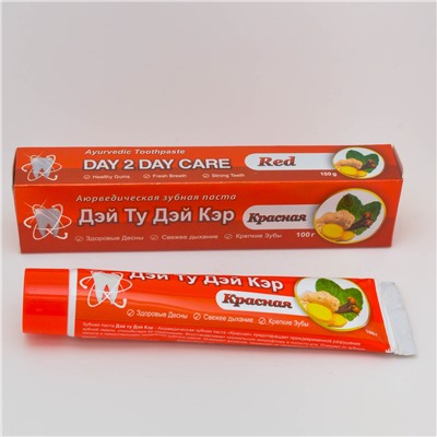 Аюрведическая зубная паста Красная (Day 2 Day Care)