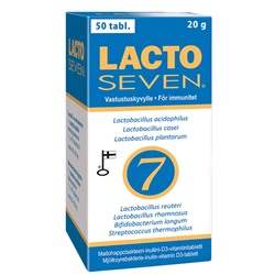 Lacto Seven молочнокислых бактерий + инулин 50 таблеток