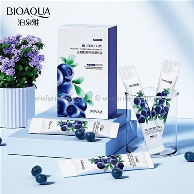 Увлажняющие маски с экстрактом черники Bioaqua Blueberry Arbutin Moisturizing Mask, 20 штук (106)