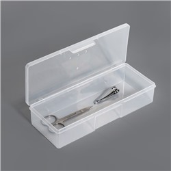 Органайзер для хранения, с крышкой, 18,5 × 7 × 3,5 см, цвет прозрачный