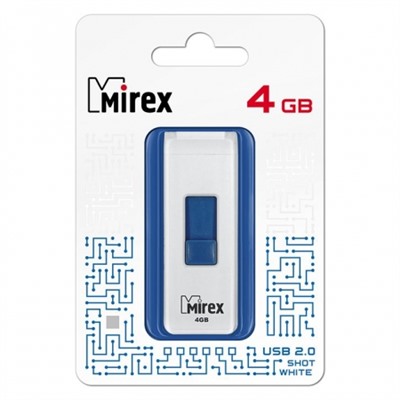 4Gb Mirex Shot White (13600-FMUWST04)