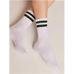 CONTE ACTIVE Хлопковые носки с яркими полосками из люрекса
