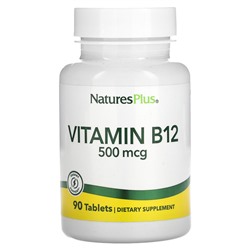 NaturesPlus Витамин B-12, 500 мкг, 90 таблеток