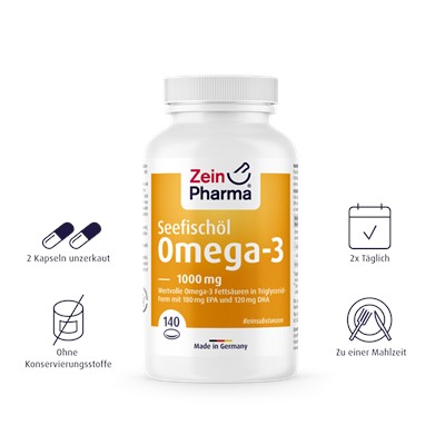 Zein Pharma Omega-3 1.000 mg Kapseln Омега-3 1000мг, капсулы 140 шт