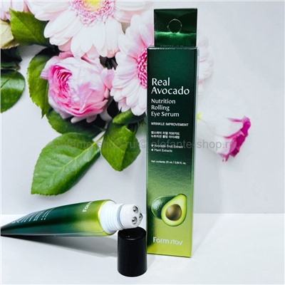 Сыворотка-роллер FarmStay Real Avocado Nutrition Rolling Eye Serum 25ml (125)