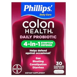 Phillips' Ежедневная добавка с пробиотиками Colon Health, 30 капсул