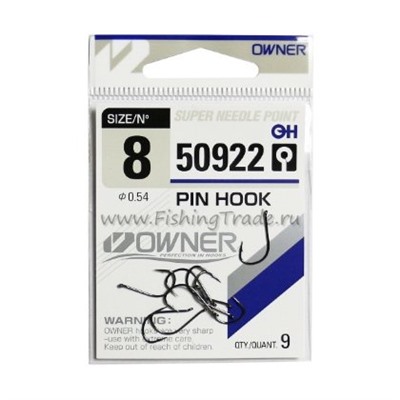 Набор крючков OWNER Pin Hook №8