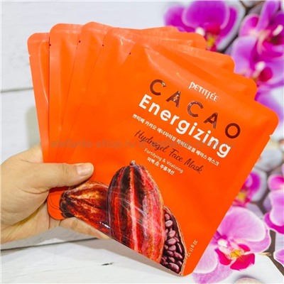 Гидрогелевая маска с маслом какао Petitfee Cacao Energizing Hydrogel Face Mask 30g (78)