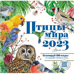 Птицы мира. Календарь для детей с голосами птиц 2023 год