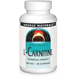 Source Naturals L-Carnitine 500 mg For Metabolic Energy - 30 Capsules