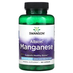 Swanson Альбион Марганец, 40 мг, 180 капсул