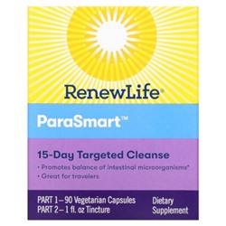 Renew Life ParaSmart, Целенаправленное очищение на 15 дней, 2 части